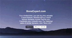 Desktop Screenshot of boneexpert.com