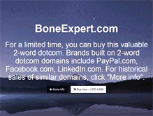 Tablet Screenshot of boneexpert.com